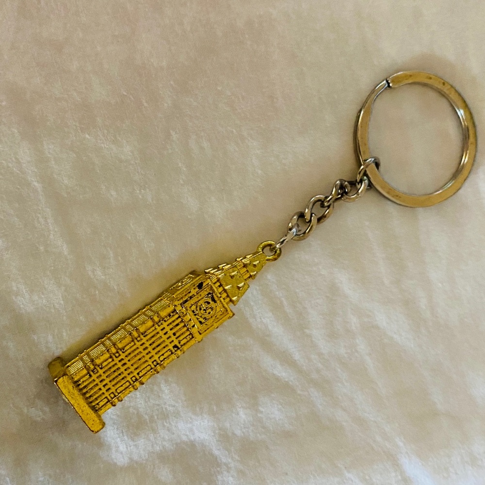 Big Ben Gold Keychain
